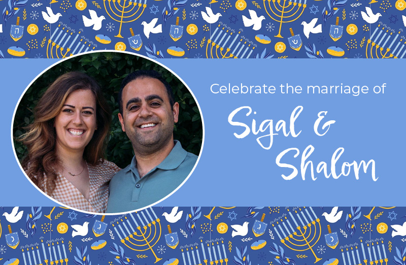 Sheva Brakhot Dinner for Sigal and Shalom